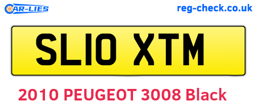 SL10XTM are the vehicle registration plates.