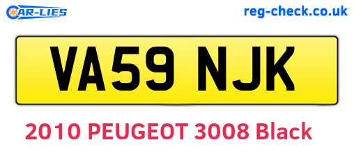 VA59NJK are the vehicle registration plates.