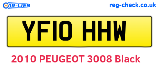YF10HHW are the vehicle registration plates.