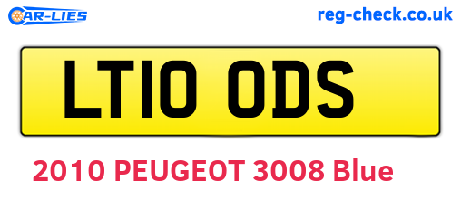 LT10ODS are the vehicle registration plates.
