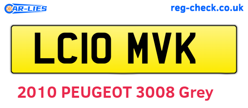 LC10MVK are the vehicle registration plates.