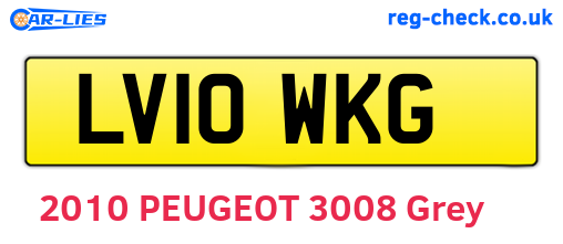 LV10WKG are the vehicle registration plates.