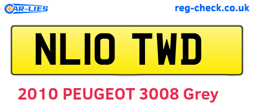 NL10TWD are the vehicle registration plates.