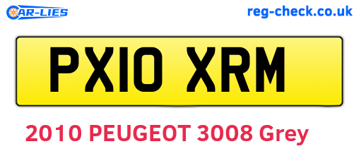 PX10XRM are the vehicle registration plates.