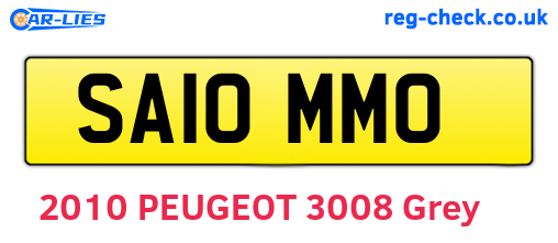 SA10MMO are the vehicle registration plates.