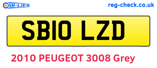 SB10LZD are the vehicle registration plates.