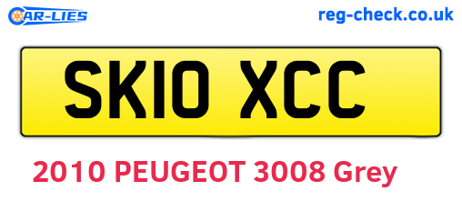 SK10XCC are the vehicle registration plates.
