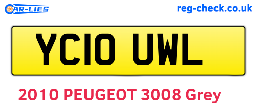 YC10UWL are the vehicle registration plates.