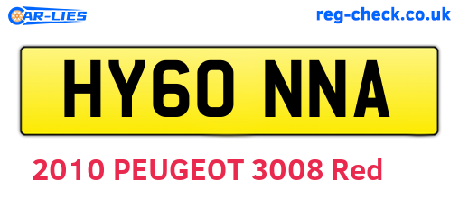 HY60NNA are the vehicle registration plates.