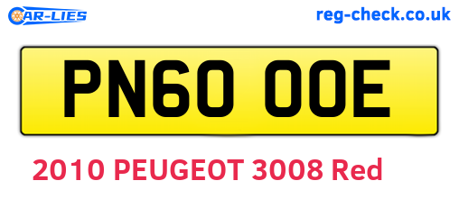 PN60OOE are the vehicle registration plates.