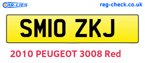 SM10ZKJ are the vehicle registration plates.