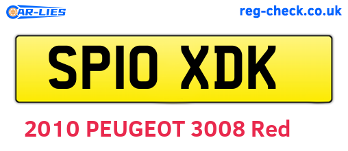 SP10XDK are the vehicle registration plates.