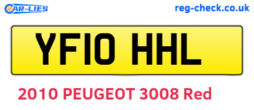 YF10HHL are the vehicle registration plates.