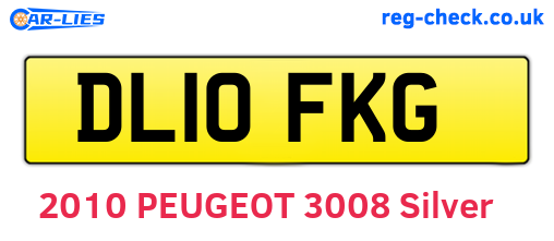 DL10FKG are the vehicle registration plates.