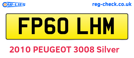 FP60LHM are the vehicle registration plates.