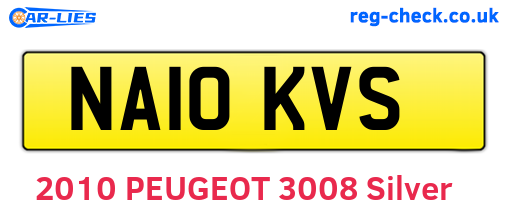 NA10KVS are the vehicle registration plates.