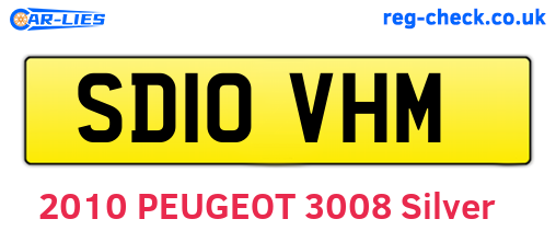 SD10VHM are the vehicle registration plates.