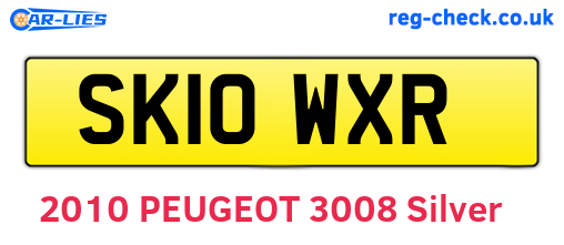 SK10WXR are the vehicle registration plates.