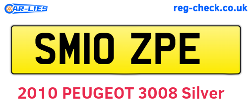 SM10ZPE are the vehicle registration plates.