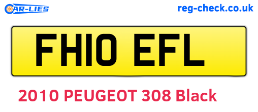 FH10EFL are the vehicle registration plates.