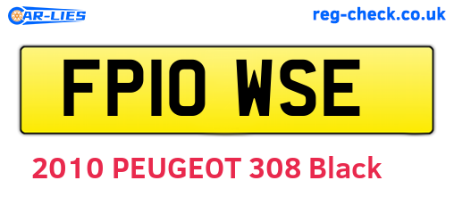 FP10WSE are the vehicle registration plates.