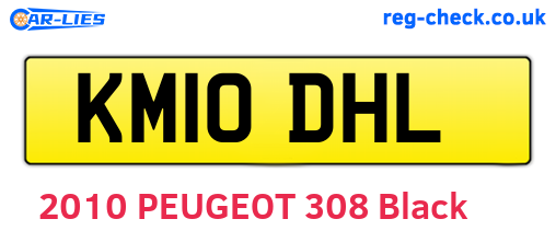 KM10DHL are the vehicle registration plates.