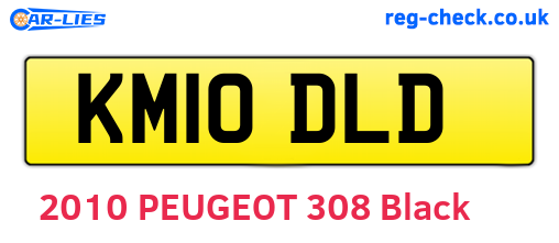 KM10DLD are the vehicle registration plates.