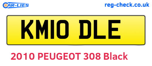 KM10DLE are the vehicle registration plates.