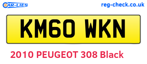 KM60WKN are the vehicle registration plates.
