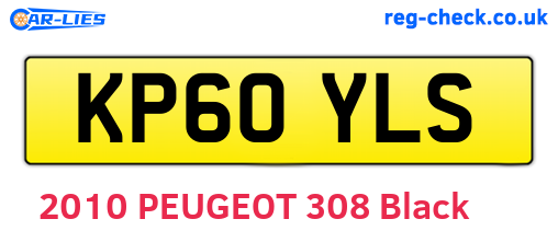 KP60YLS are the vehicle registration plates.