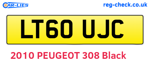LT60UJC are the vehicle registration plates.