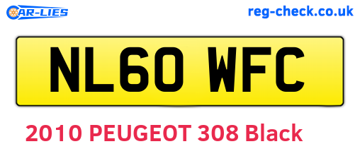 NL60WFC are the vehicle registration plates.