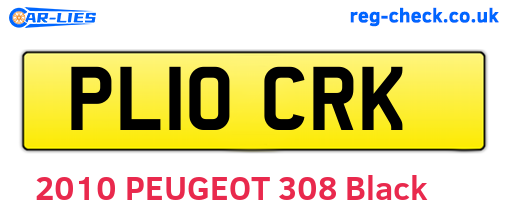 PL10CRK are the vehicle registration plates.