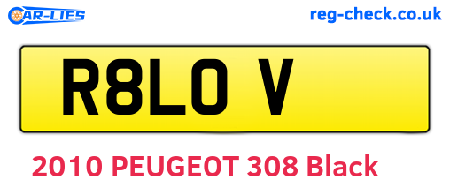 R8LOV are the vehicle registration plates.
