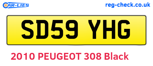SD59YHG are the vehicle registration plates.
