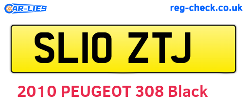 SL10ZTJ are the vehicle registration plates.