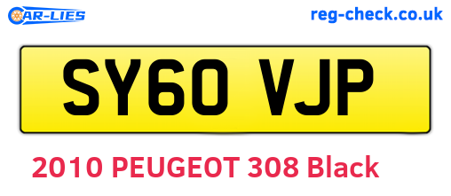 SY60VJP are the vehicle registration plates.