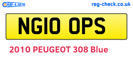 NG10OPS are the vehicle registration plates.
