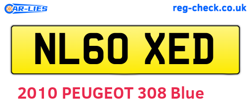 NL60XED are the vehicle registration plates.