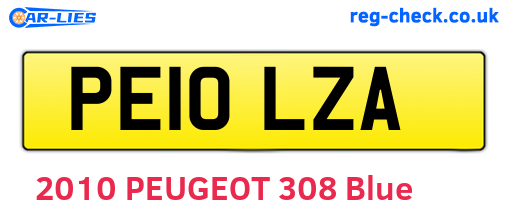 PE10LZA are the vehicle registration plates.
