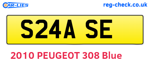 S24ASE are the vehicle registration plates.