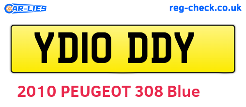 YD10DDY are the vehicle registration plates.