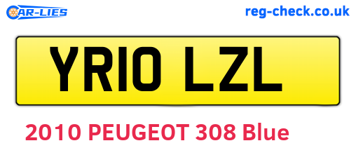 YR10LZL are the vehicle registration plates.