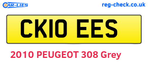 CK10EES are the vehicle registration plates.