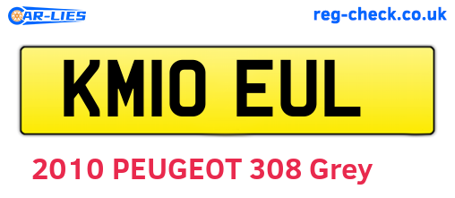 KM10EUL are the vehicle registration plates.