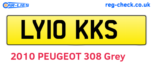 LY10KKS are the vehicle registration plates.