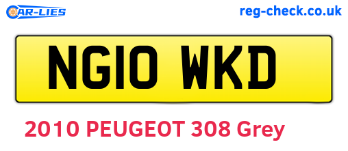 NG10WKD are the vehicle registration plates.