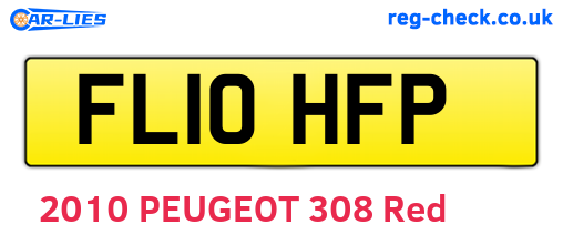 FL10HFP are the vehicle registration plates.