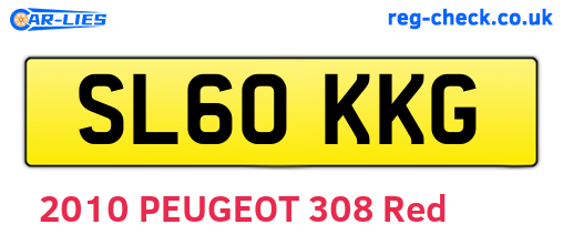 SL60KKG are the vehicle registration plates.
