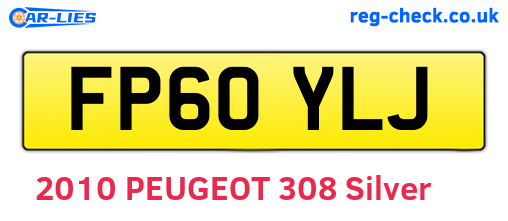 FP60YLJ are the vehicle registration plates.